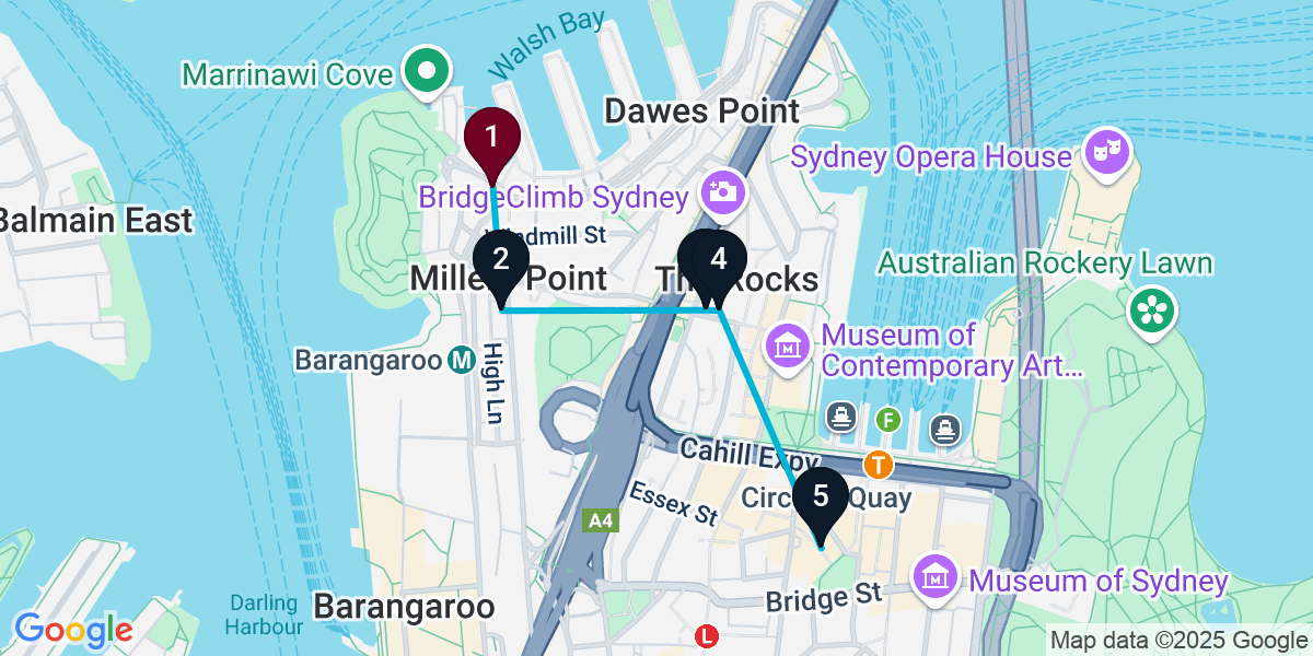 Map for Darling Harbour Wine Bar Crawl: Sip and Explore!