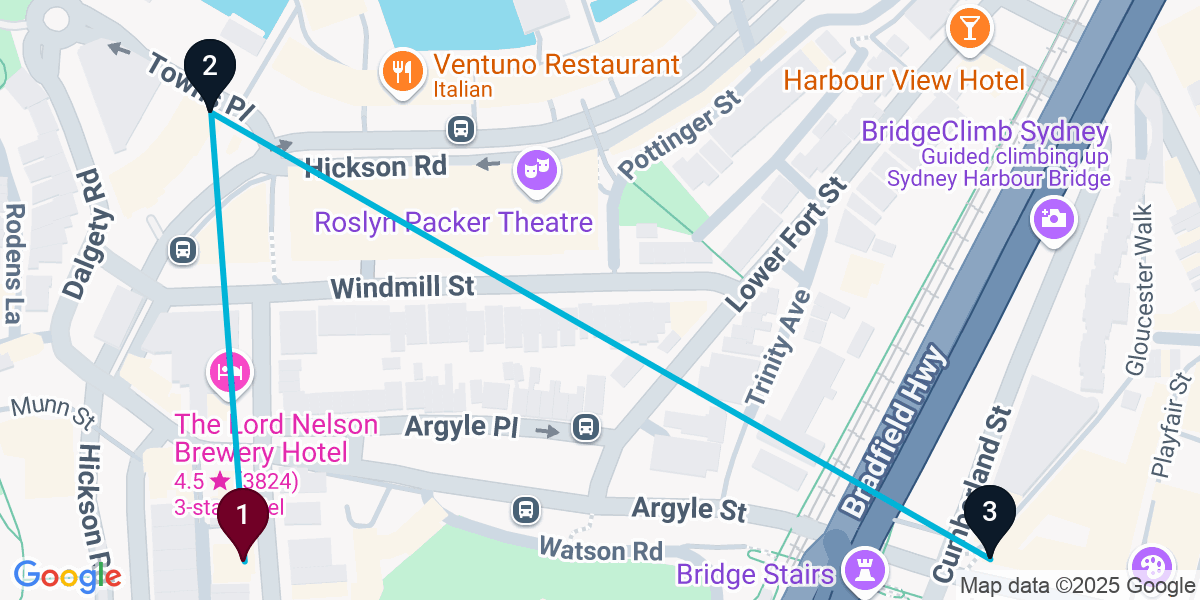 Map for Darling Harbour Cocktail Bar Crawl: Sip & Savor