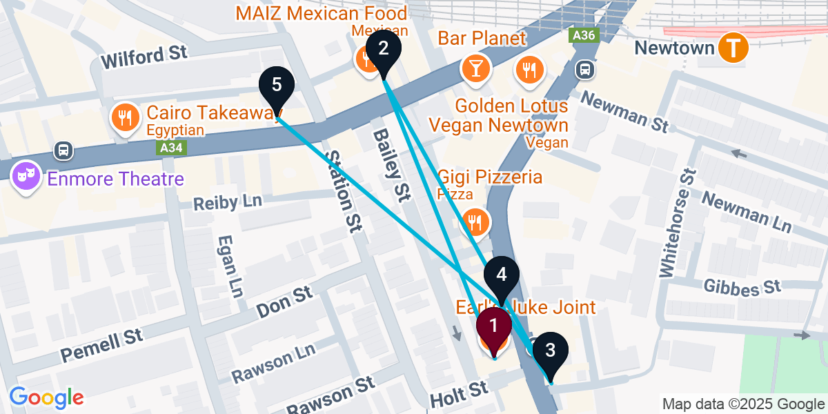 Map for Darling Harbour Wine Bar Crawl: Sip, Sip, Hooray!