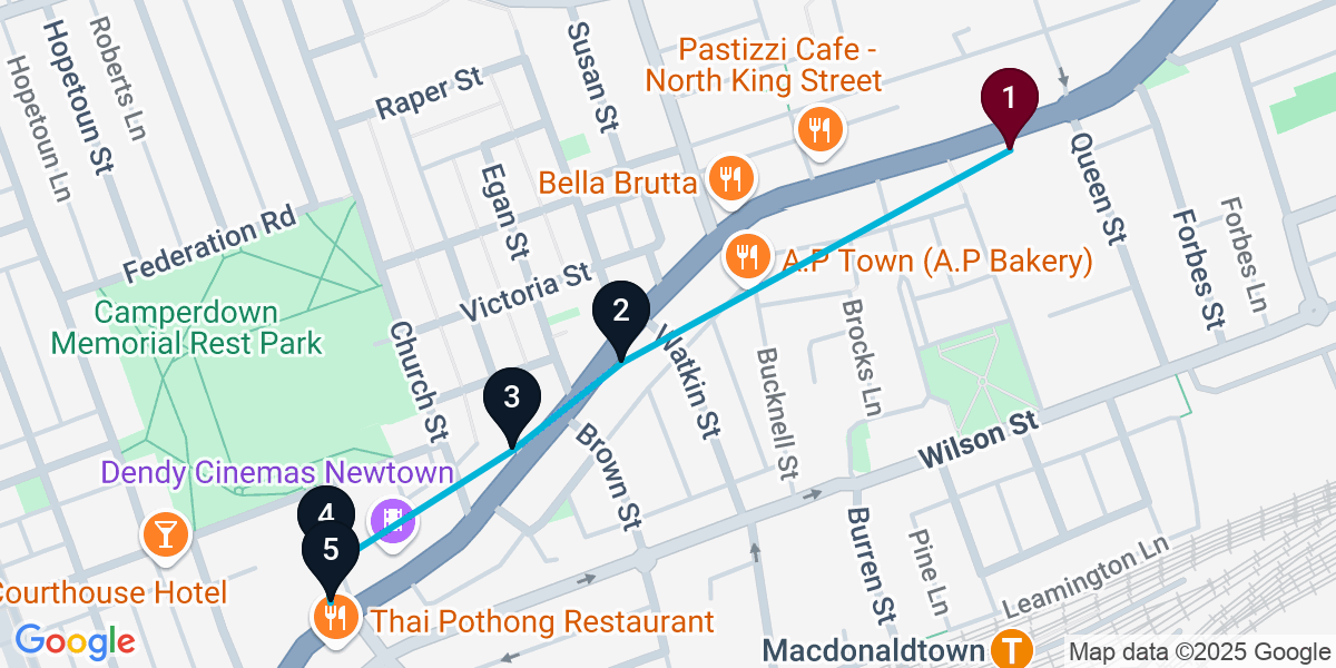Map for Darling Harbour Cocktail Bar Crawl: Sip, Savor, Repeat