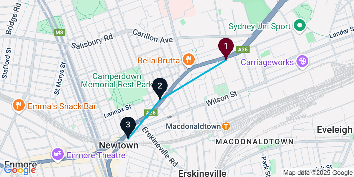 Map for Darling Harbour Live Music Pub Crawl