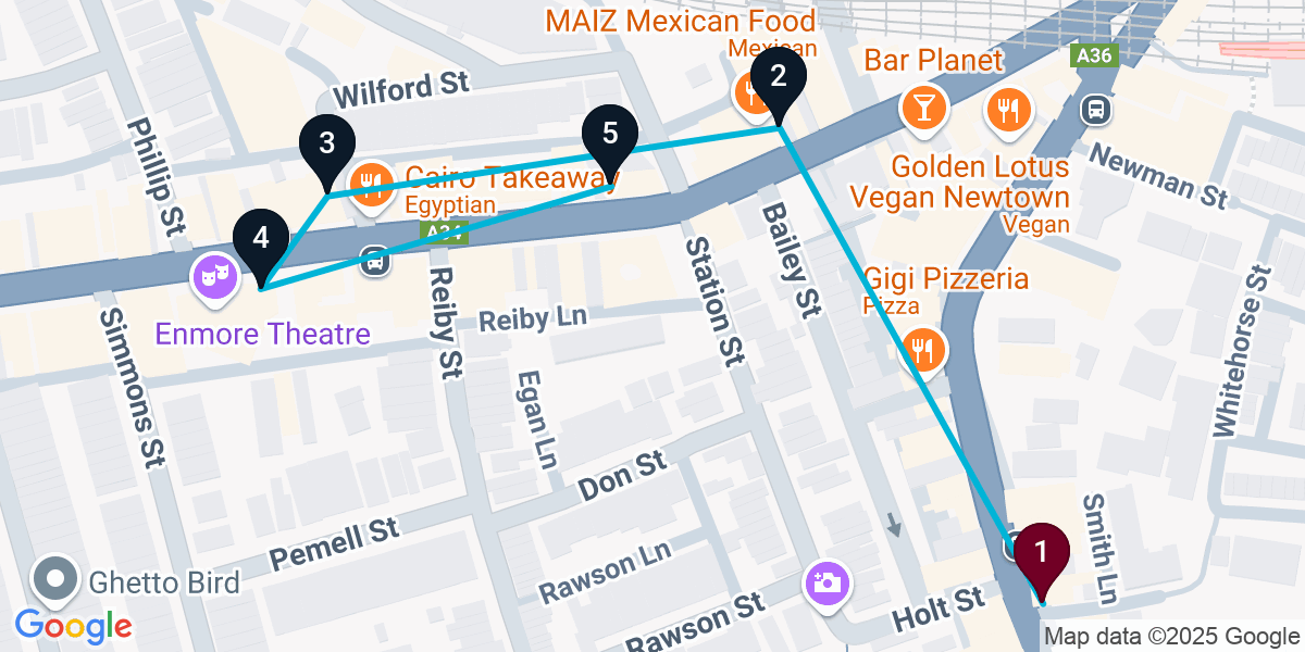 Map for New South Wales General Pub Crawl: Cheers to the Night!