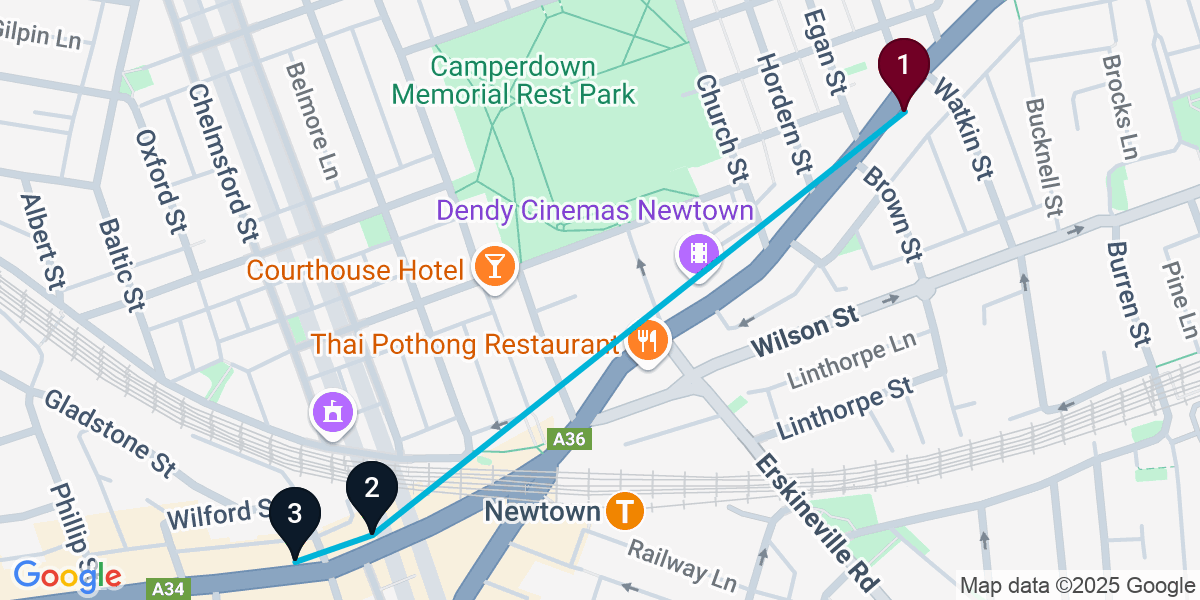 Map for Darling Harbour Wine Bar Crawl: Belly Bao, Flight Path, Famelia