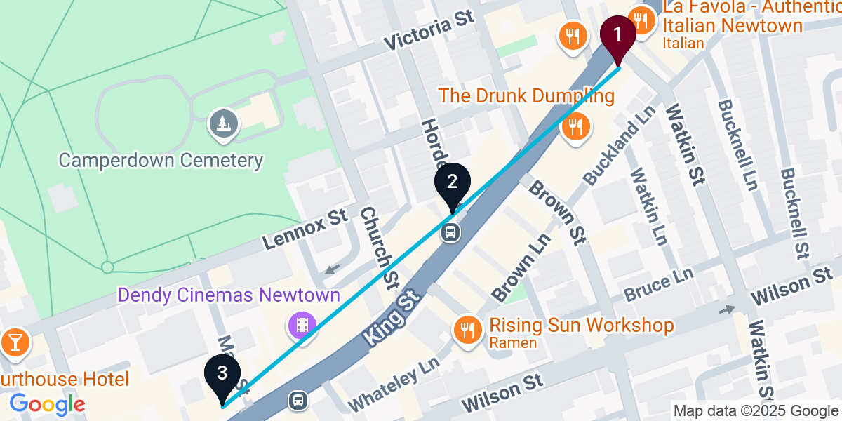 Map for Darling Harbour Pub Crawl: Rooftop, Cocktail Bar, Traditional Irish