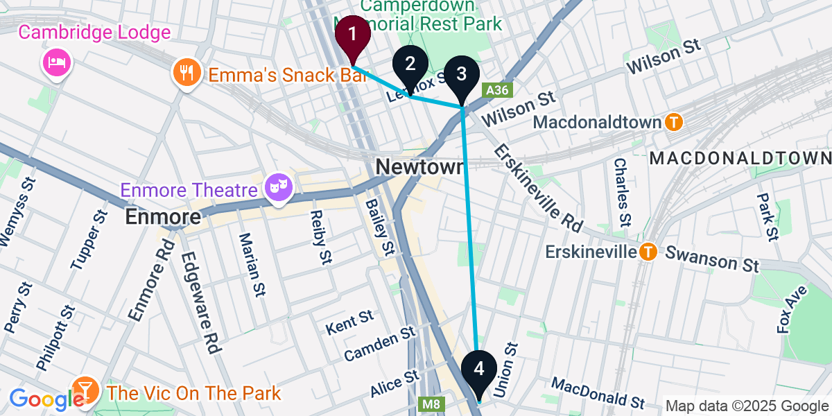 Map for Darling Harbour Pub Crawl: Classic Homestyle to Craft Beer