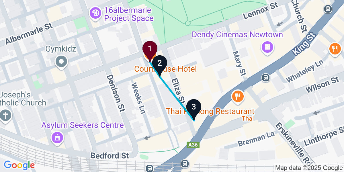 Map for Darling Harbour Burger & Craft Brew Pub Crawl