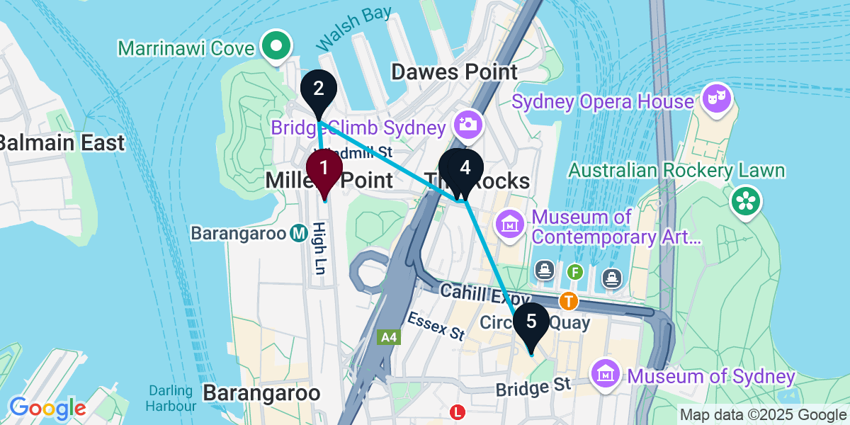 Map for Darling Harbour Wine Bar Crawl: Sip and Explore!