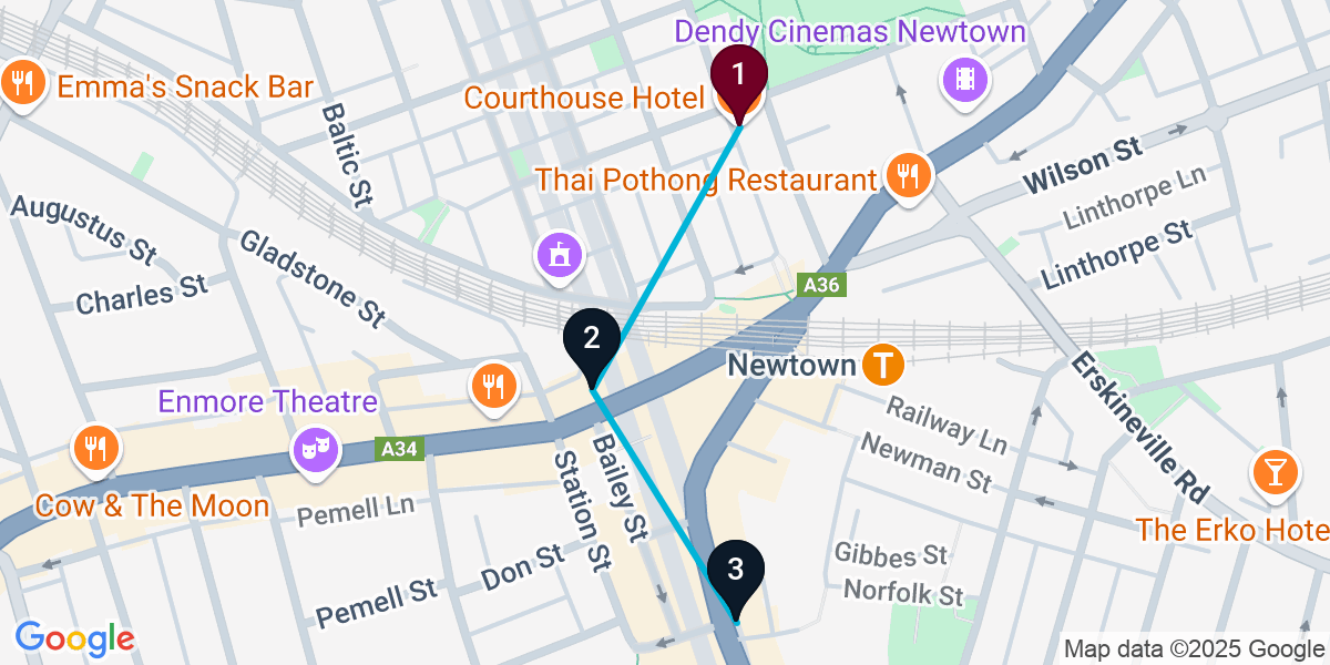 Map for Darling Harbour Restaurant Crawl: Burgers, Mexican & Creative Plates