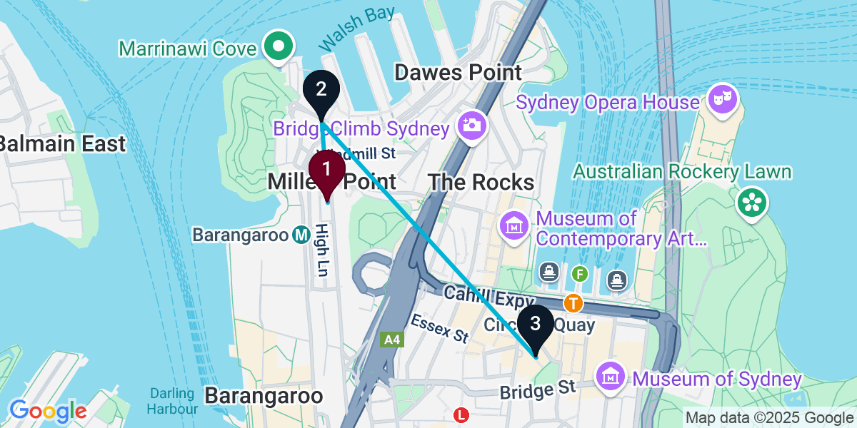 Map for Darling Harbour Wine Bar Crawl: Sip, Savor, Repeat!