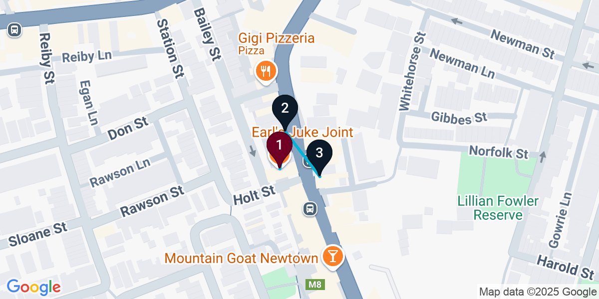 Map for Darling Harbour Cocktail Bar Crawl: Saloon Style & Creative Plates