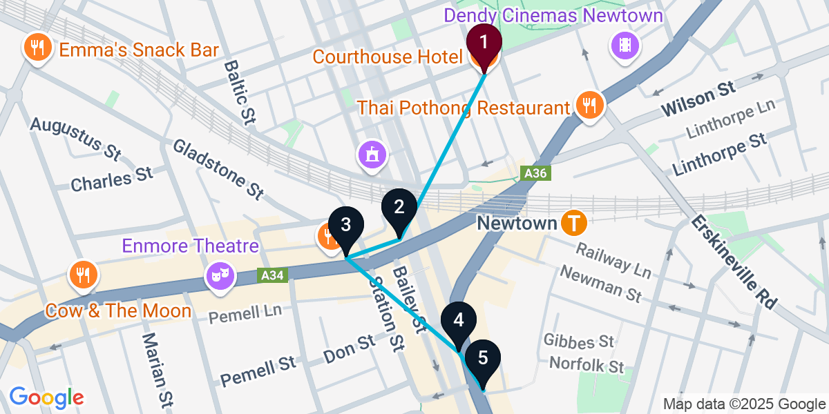 Map for Darling Harbour Wine Bar Crawl: Burgers, Craft Brews & More