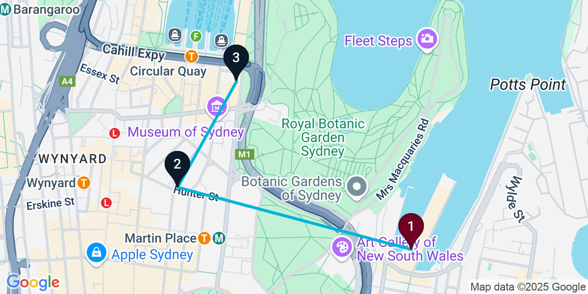Map for Darling Harbour Restaurant Crawl: Fine Dining & Cocktails