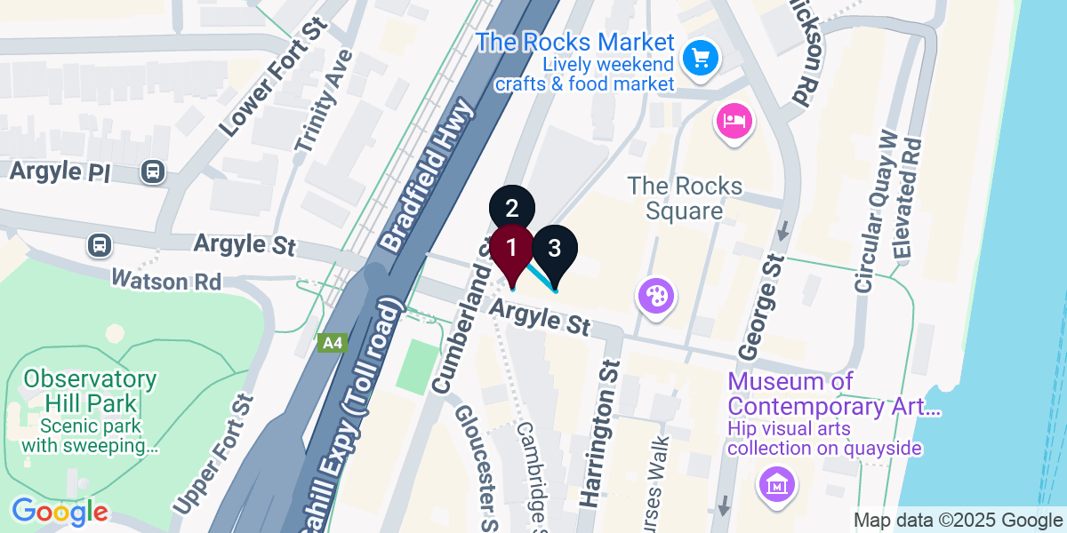 Map for Darling Harbour Cocktail Bar Crawl: Sip & Savor!