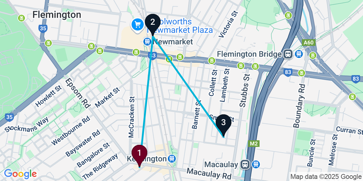 Map for Quick Kensington Bar Crawl