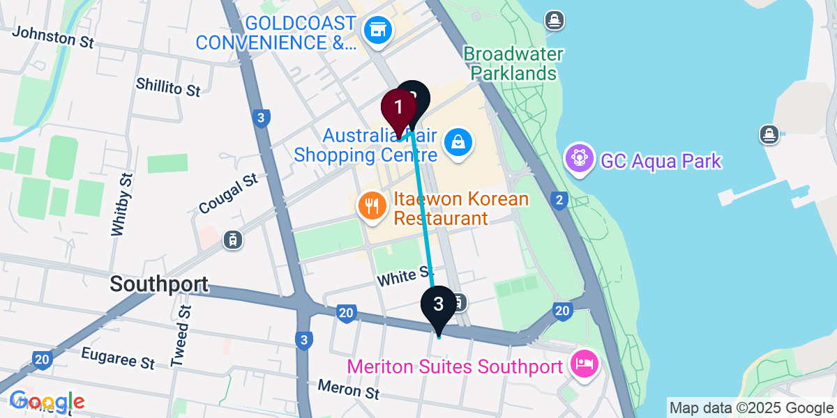 Map for Short Southport Pub Crawl