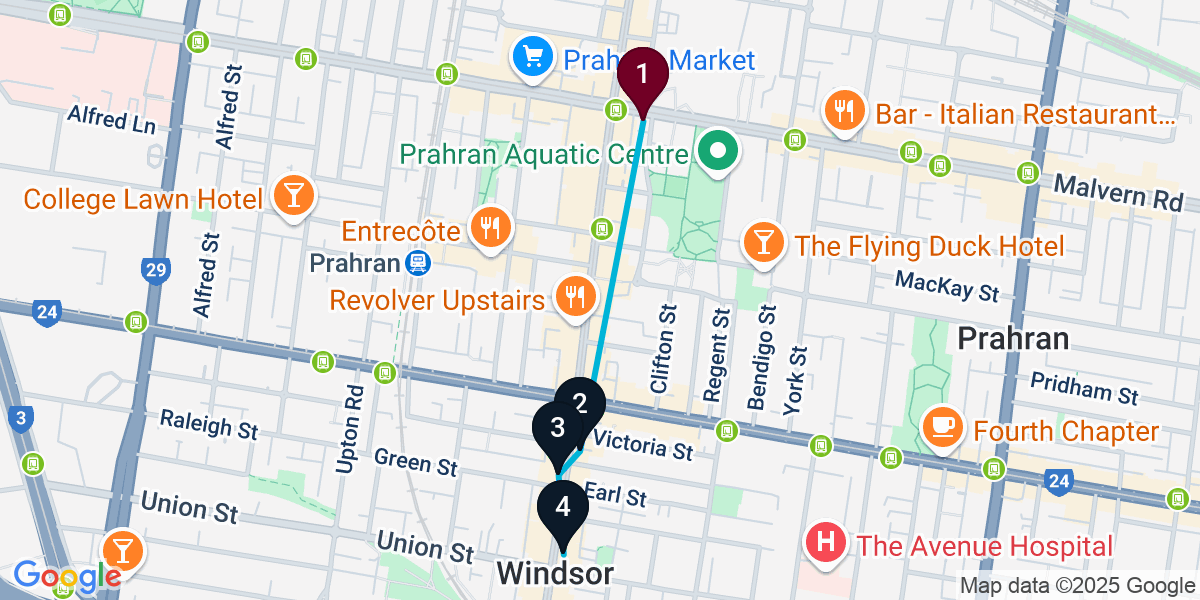 Map for Essential Windsor Bar Crawl