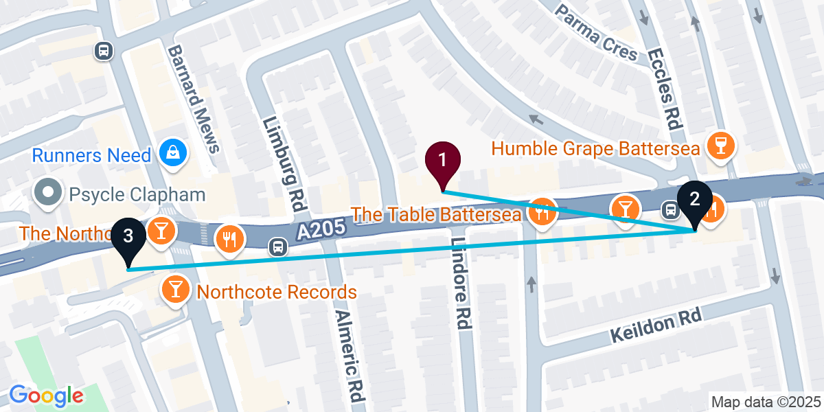 Map for Compact London Bar Crawl