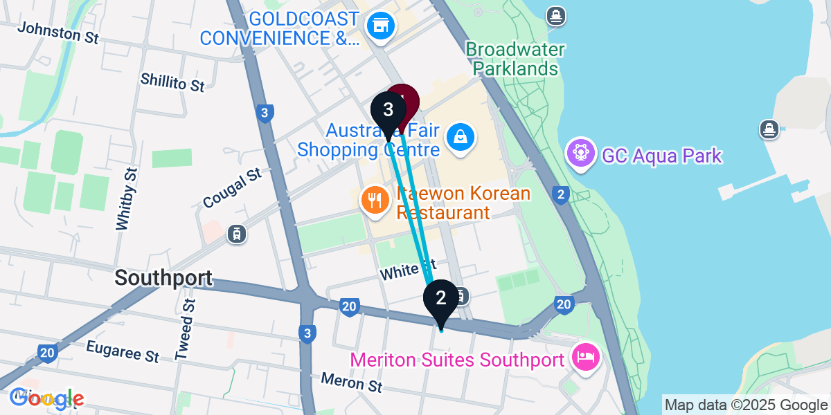 Map for Compact Southport Cocktail Bar Crawl
