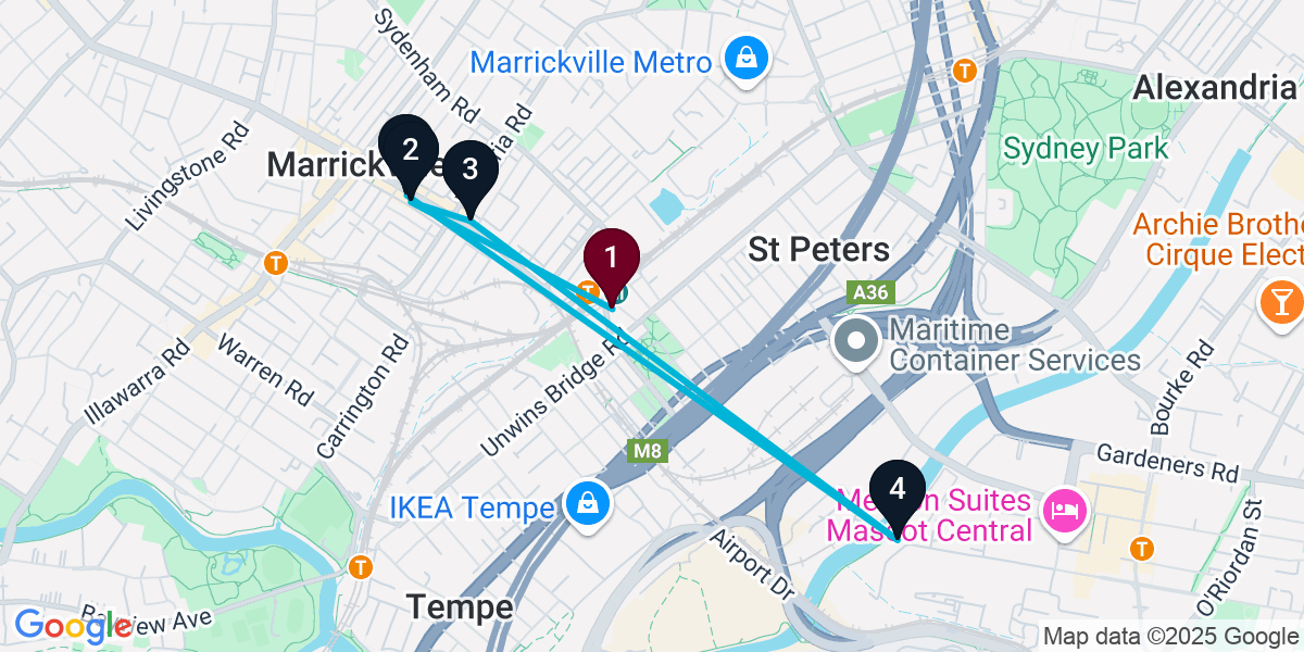Map for 5-Stop Sydenham Wine bar Bar Crawl