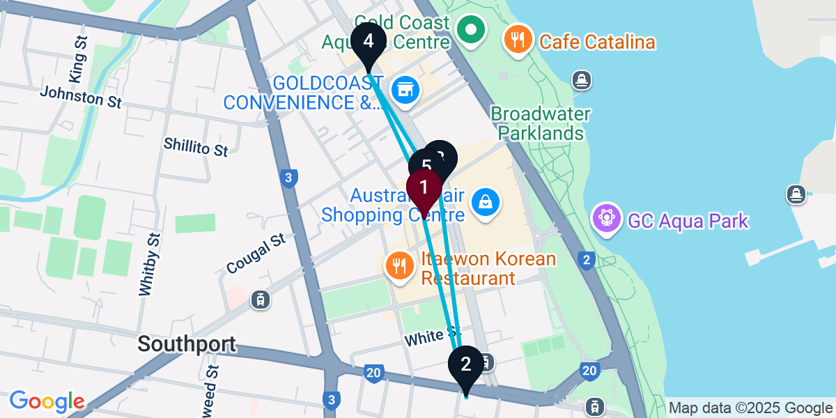 Map for Epic Southport Bar Crawl