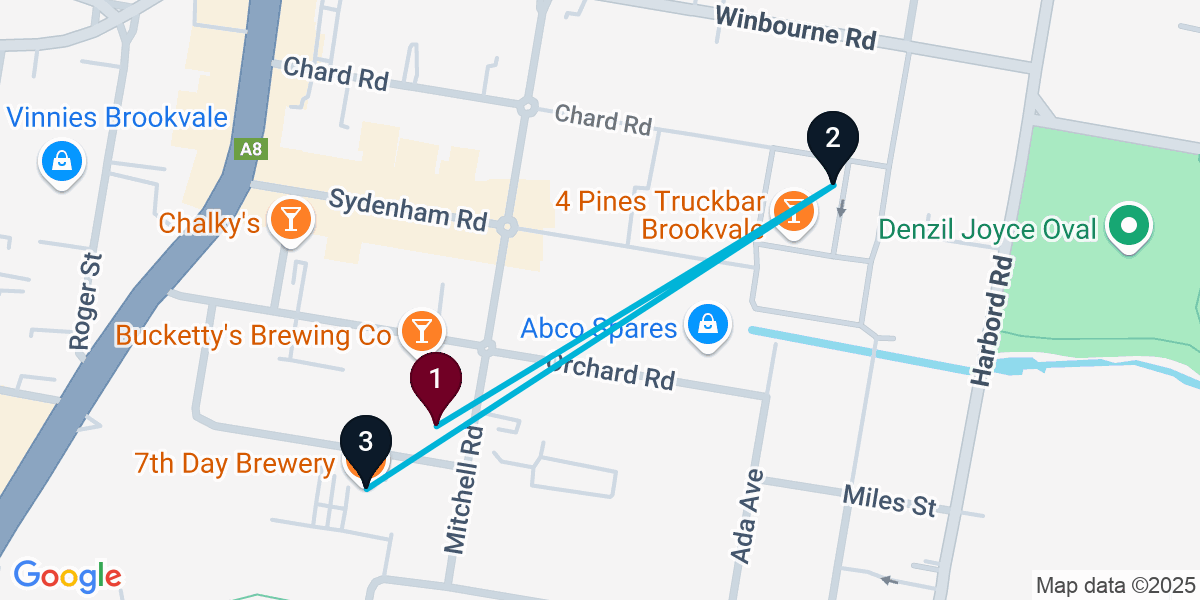 Map for Compact Brookvale Bar Crawl