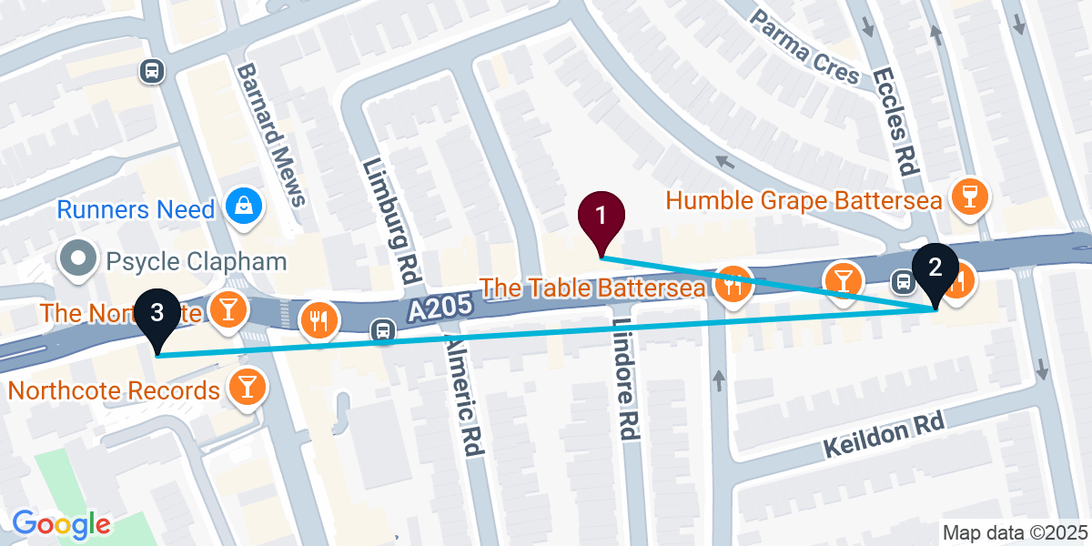 Map for Quick London Cocktail Bar Crawl