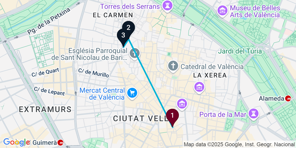 Map for Quick Ciutat Vella Cocktail Bar Crawl