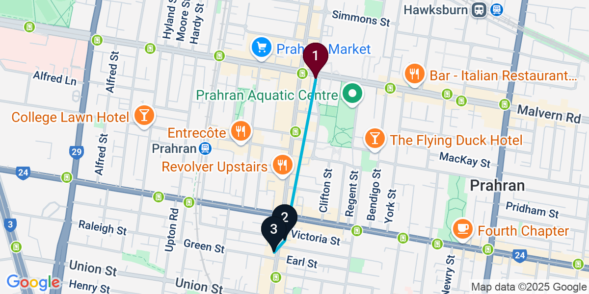 Map for Quick Windsor Bar Crawl