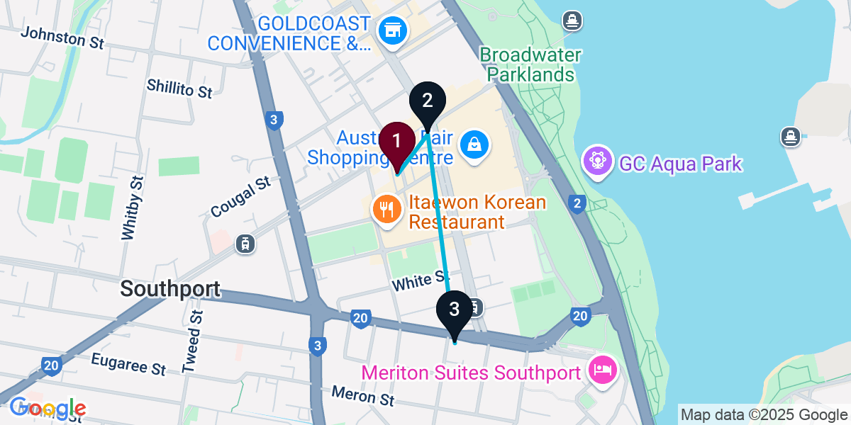 Map for Short Southport Pub Crawl