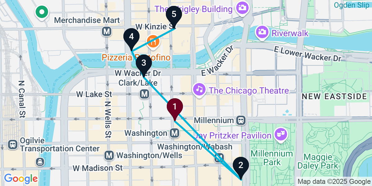 Map for Awesome Bar Crawl in Cook County