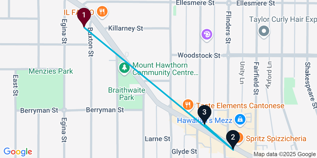 Map for 3-Stop Mount Hawthorn Wine bar Bar Crawl