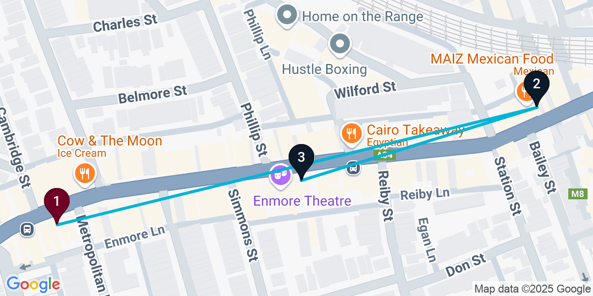 Map for 3-Stop Enmore Wine bar Bar Crawl