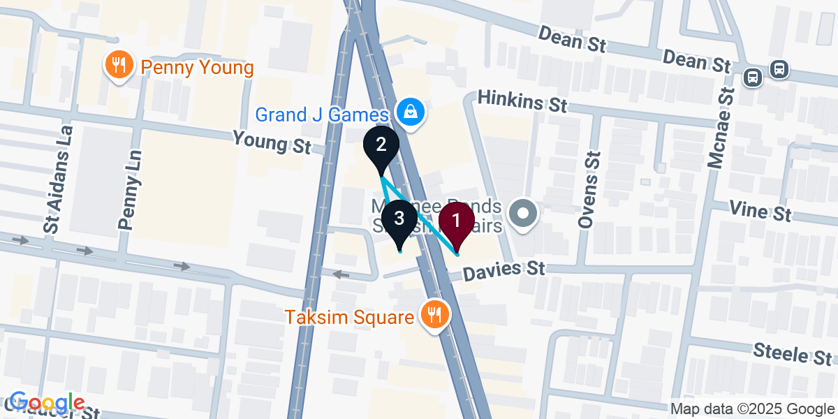 Map for Compact Moonee Ponds Cocktail Bar Crawl