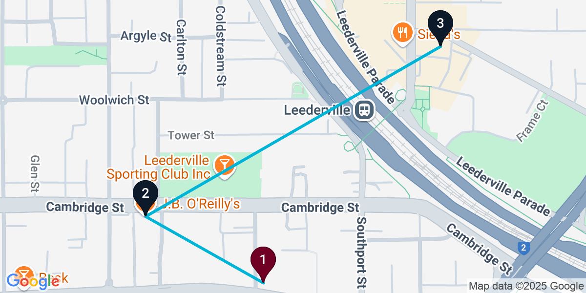 Map for 3-Stop West Leederville Live music Bar Crawl