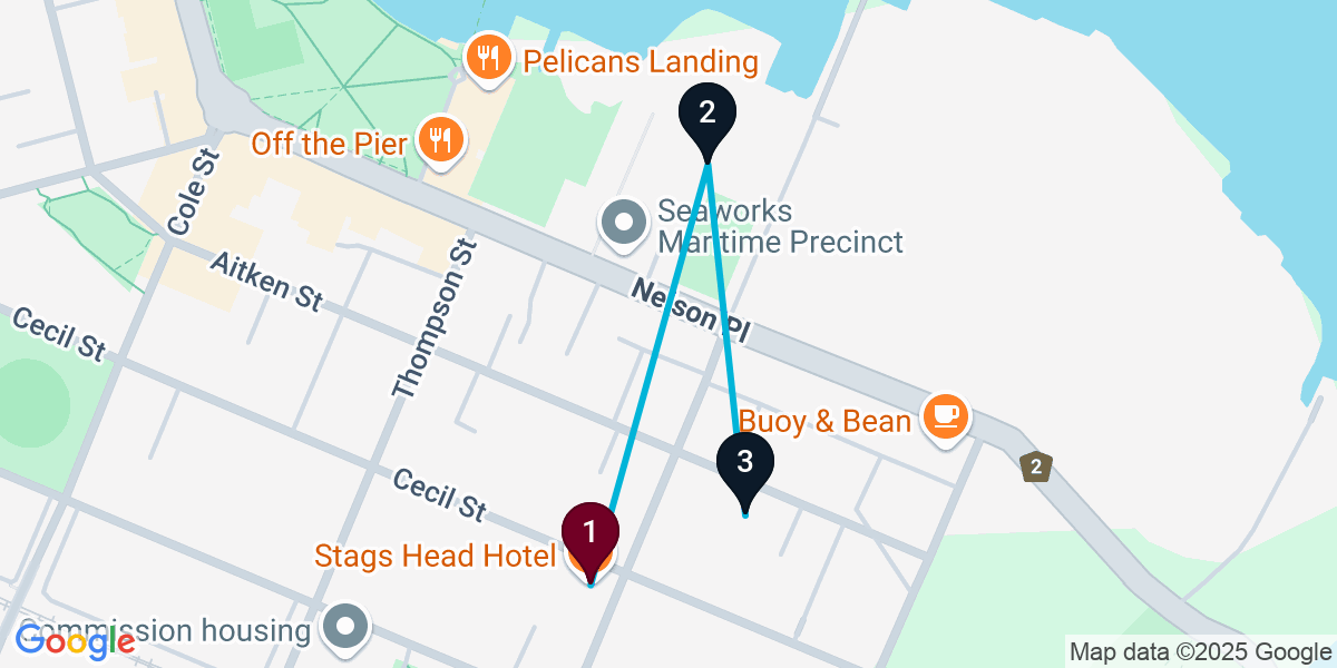 Map for Quick Williamstown Bar Crawl