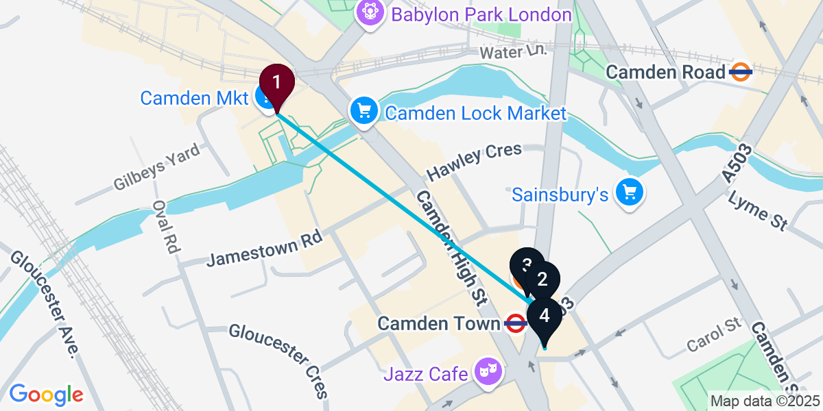 Map for Signature London Bar Crawl