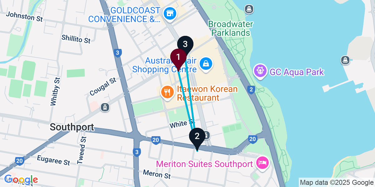 Map for Short Southport Bar Crawl