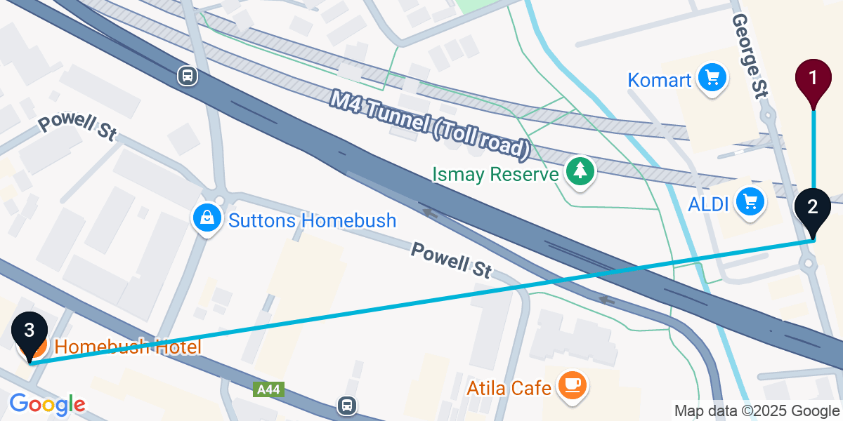 Map for Short North Strathfield Bar Crawl
