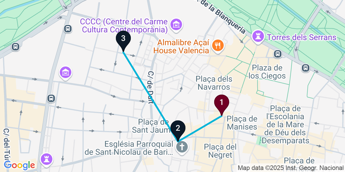 Map for Compact Ciutat Vella Pub Crawl