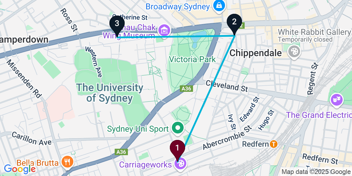 Map for 3-Stop Darlington Live music Bar Crawl