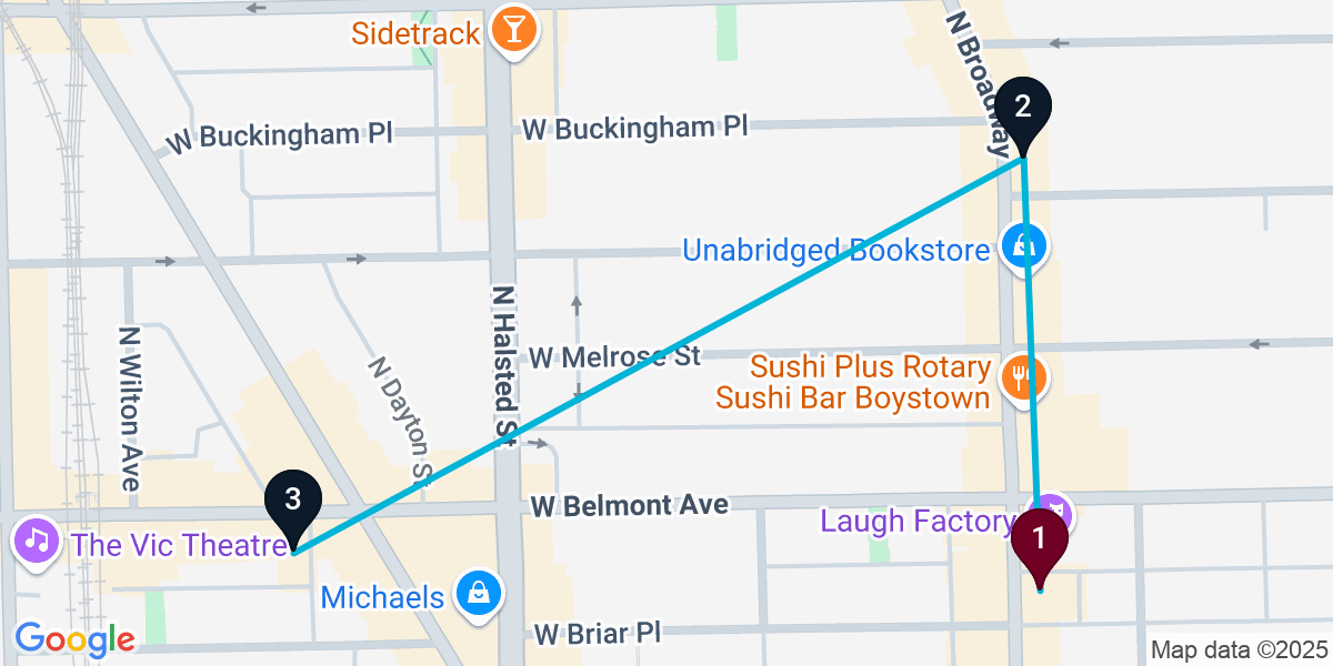 Map for Short Lake View East Bar Crawl