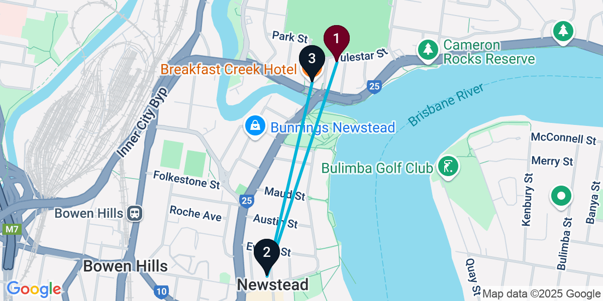 Map for Short Albion Bar Crawl