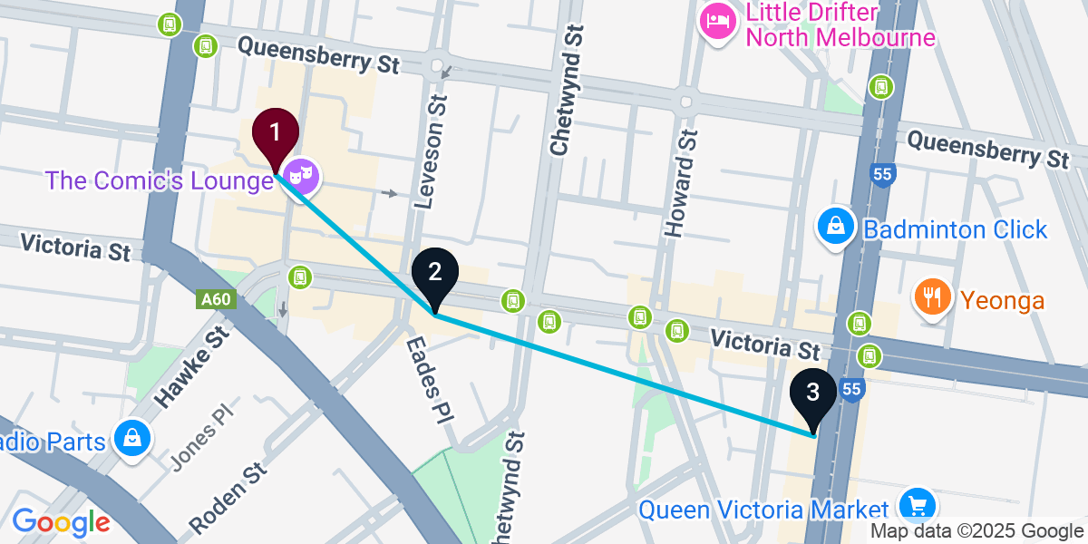 Map for Quick North West Melbourne Bar Crawl