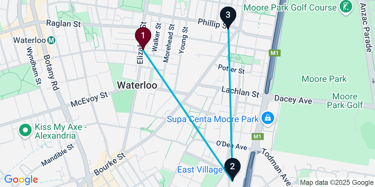 Map for 3-Stop Waterloo Wine bar Bar Crawl