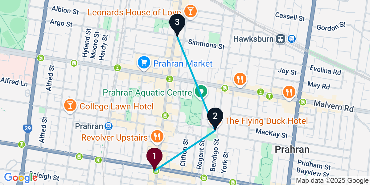 Map for Quick Windsor Pub Crawl