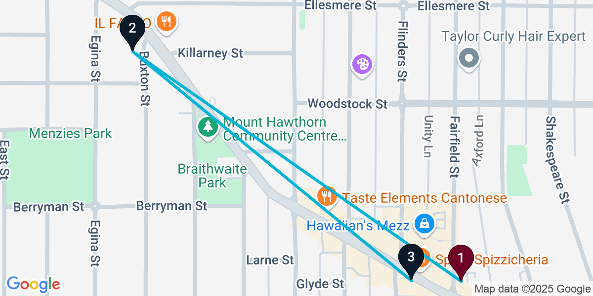 Map for 3-Stop Mount Hawthorn Wine bar Bar Crawl