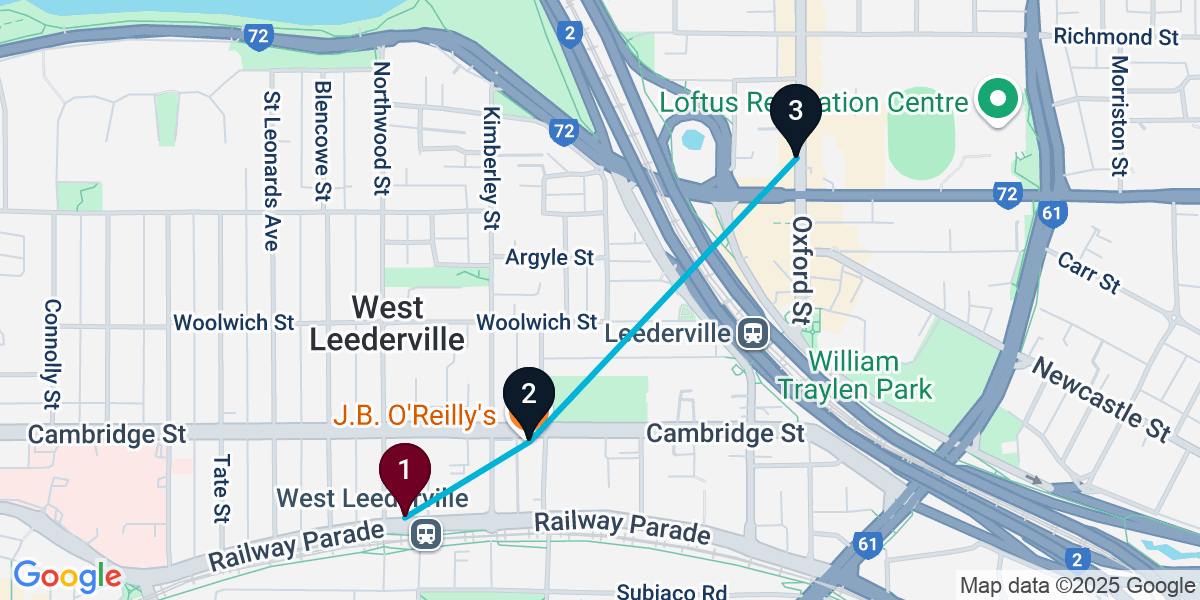 Map for 3-Stop West Leederville Live music Bar Crawl