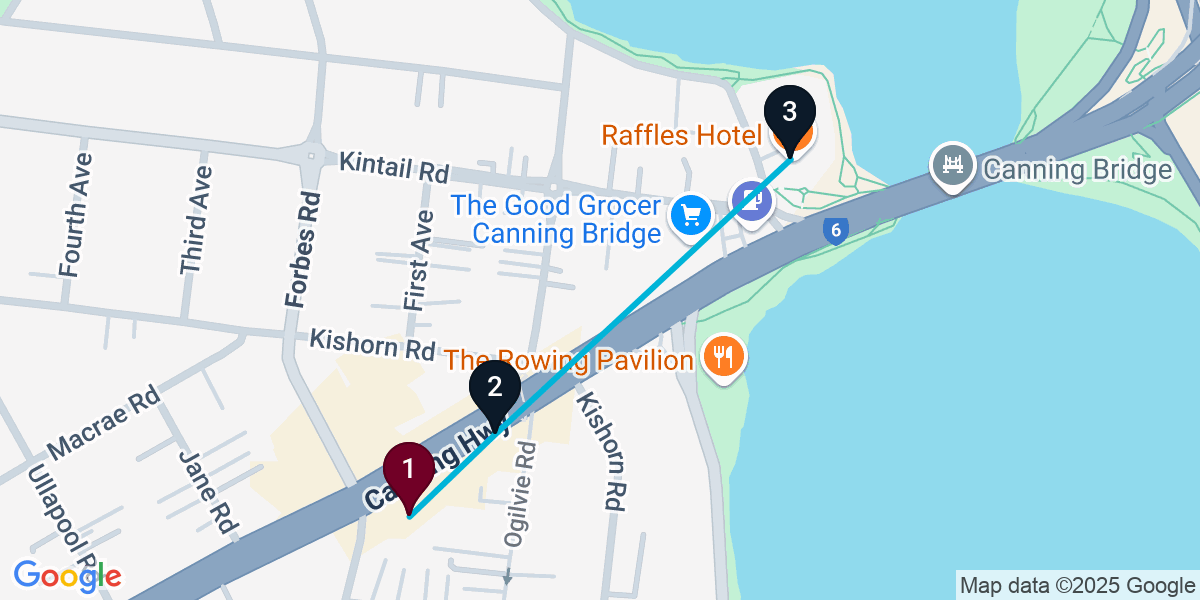 Map for Applecross Bar Crawl