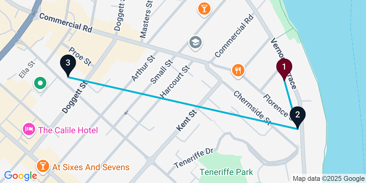 Map for Teneriffe Pub Crawl