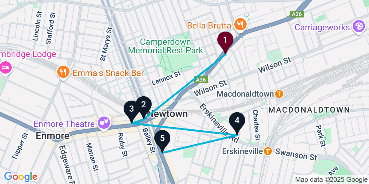 Map for Wine Bar Crawl from Belly Bao (5 Stops)